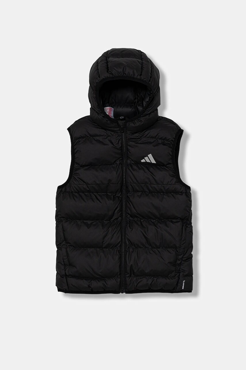 Detská vesta adidas čierna farba, JL7386