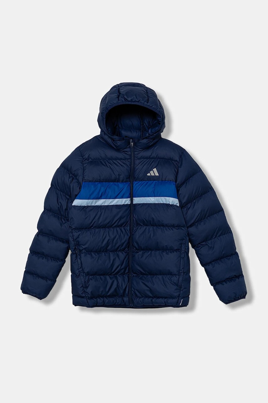 Detská bunda adidas tmavomodrá farba, JL7431
