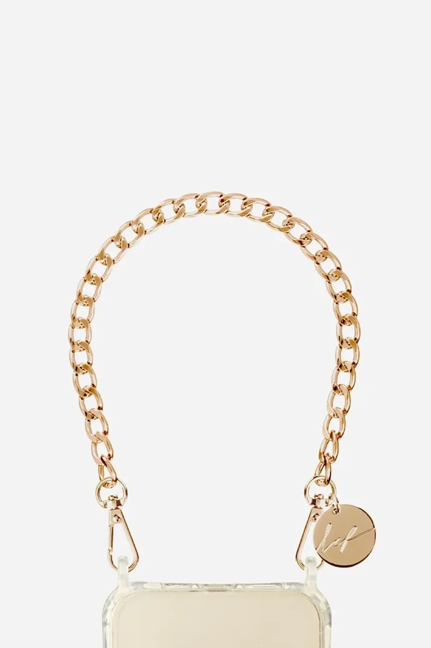 Retiazka na telefón LaCoqueFrançaise Sona Dore 40 cm žltá farba