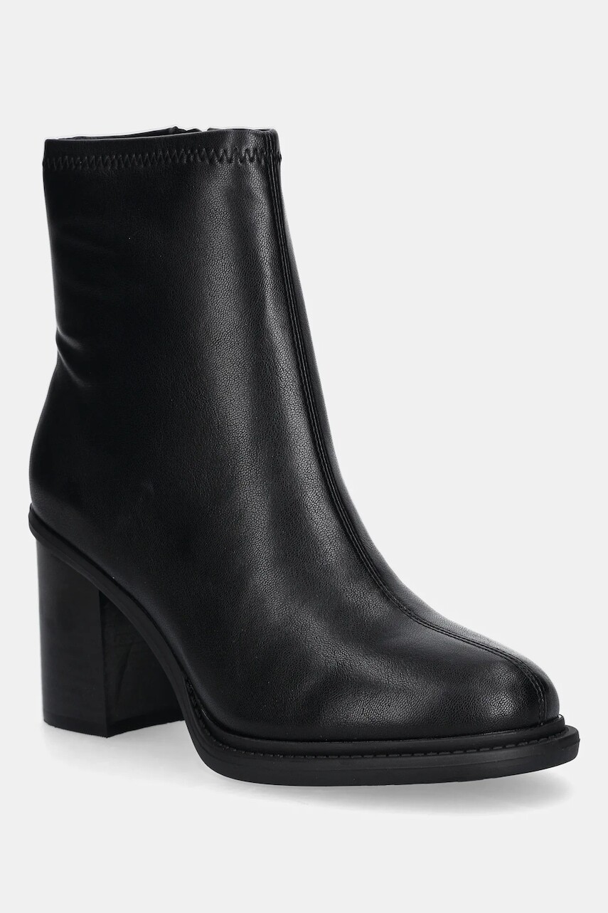 Členkové topánky Aldo XIOMARA čierna farba, na podpätku, 14116550