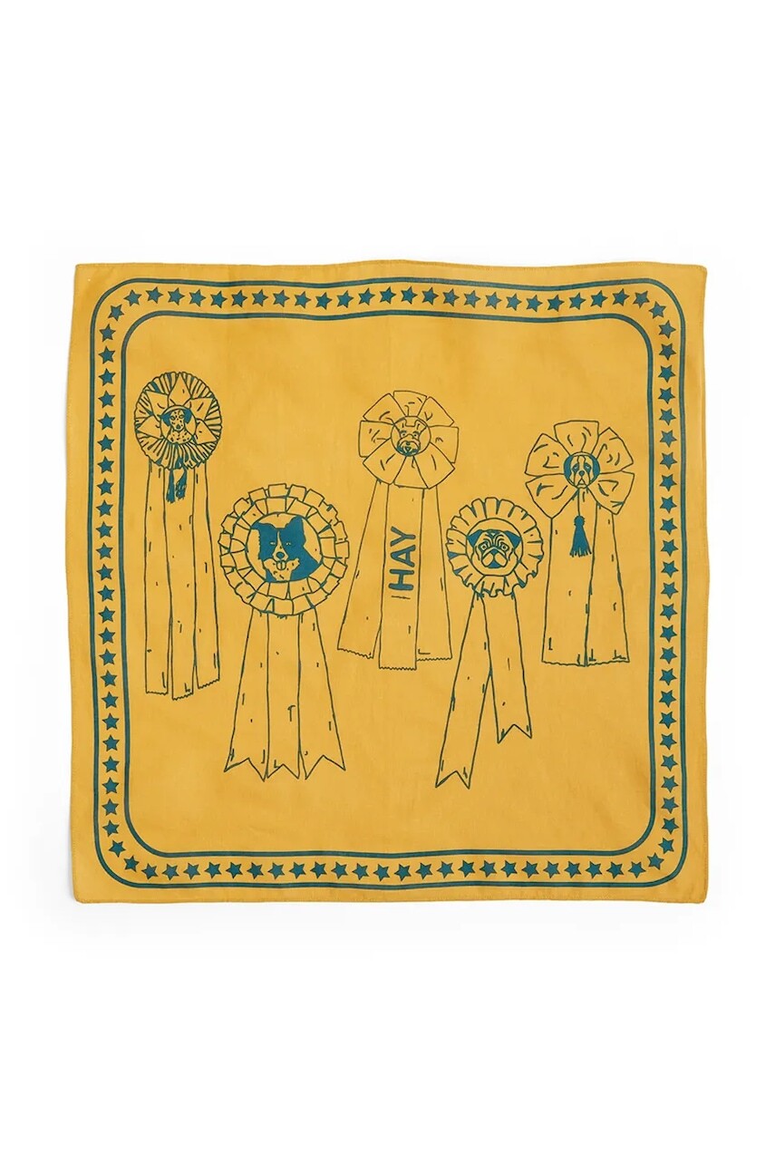 Šatka pre psa HAY 55 x 55 cm oranžová farba