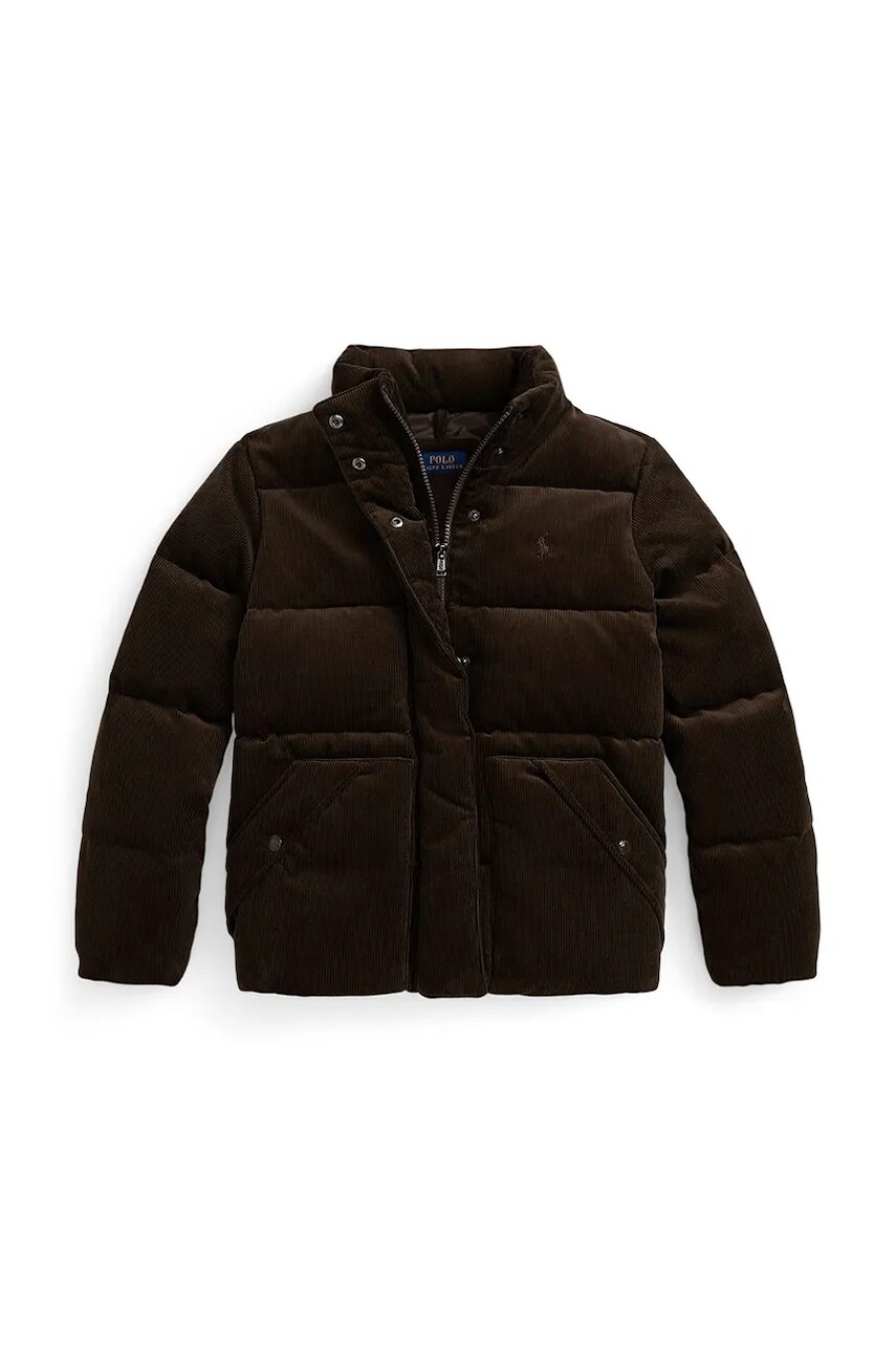Kabát Polo Ralph Lauren hnedá farba, 313978742001