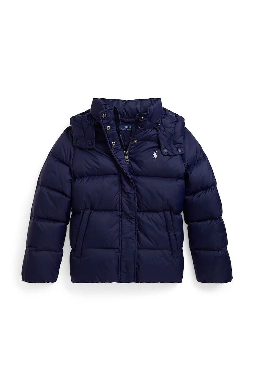 Detská bunda Polo Ralph Lauren tmavomodrá farba, 313970102500