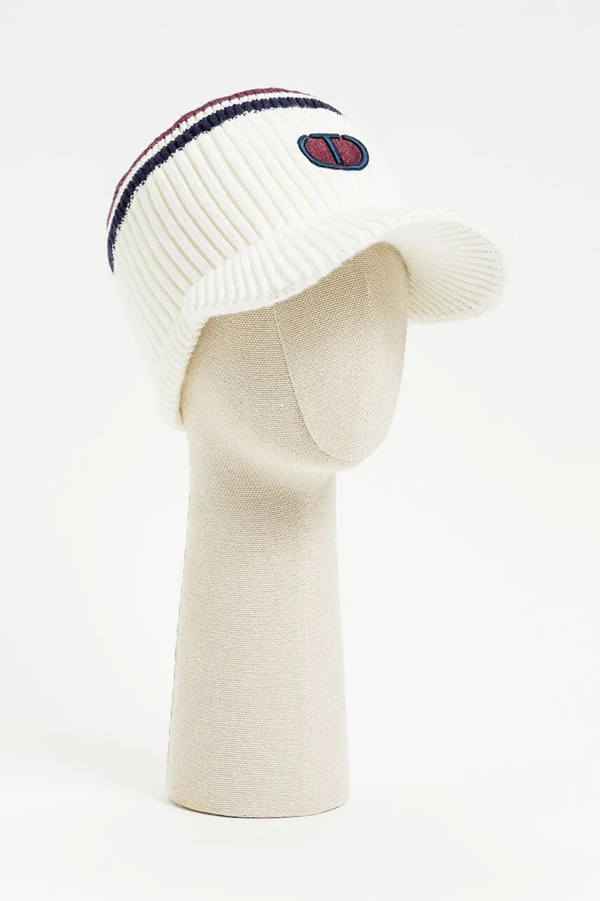 Detská baseballová čiapka Twinset béžová farba biela, 252GJ5017