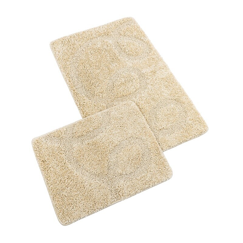 Bellatex Sada Kúpeľňových predložiek bez výkroja BANYSILVER béžová, 60 x 100, 60 x 50 cm