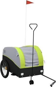 Shumee Vozík za bicykel 94158 čierny a zelený, 45 kg, železo