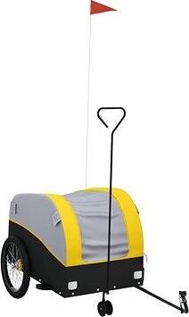 Shumee Vozík za bicykel 94148 čierny a žltý, 45 kg, železo