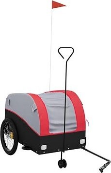 Shumee Vozík za bicykel 94153 čierny a červený, 45 kg, železo