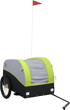 Shumee Vozík za bicykel 94137 čierny a zelený, 45 kg, železo