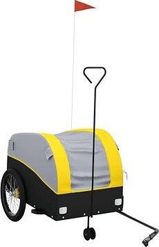 Shumee Vozík za bicykel 94155 čierny a žltý, 45 kg, železo