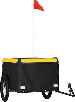 Shumee Vozík za bicykel 94092 čierny a žltý, 45 kg, železo