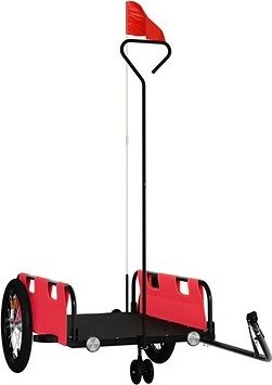 Shumee Vozík za bicykel 94188 červený, oxfordská tkanina a železo