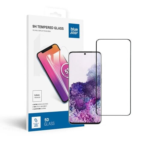Ochranné sklo Blue Star 9H Samsung Galaxy S20, celotvárové - čierne