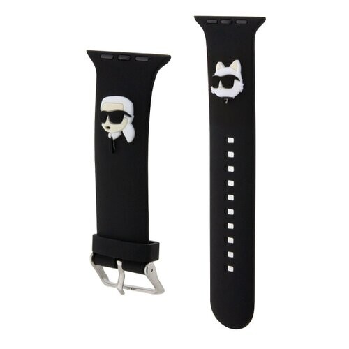 Karl Lagerfeld Karl and Choupette Head NFT Řemínek pro Apple Watch 38/40/41 Black (Pošk. Balení)