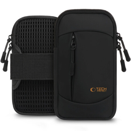 Tech-Protect M6 Armband bežecké puzdro, čierne/oranžové
