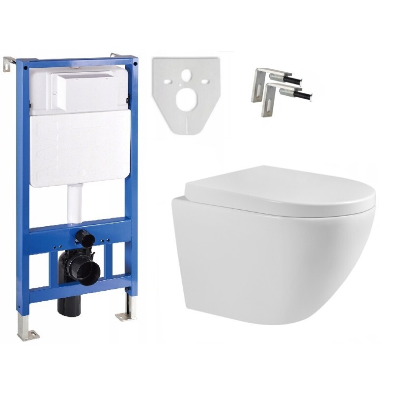 Sada podomietkový modul MEXEN FENIX SLIM + závesná WC misa LENA + doska