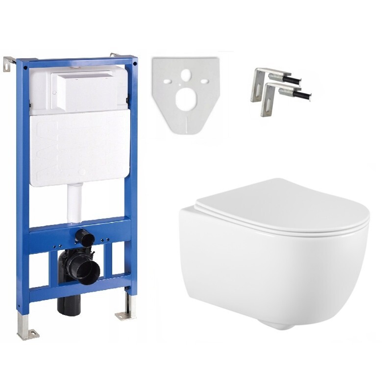 Set podomietkový modul MEXEN FENIX SLIM + závesná WC misa RIMLESS CARMEN + doska DUROPLAST SLIM