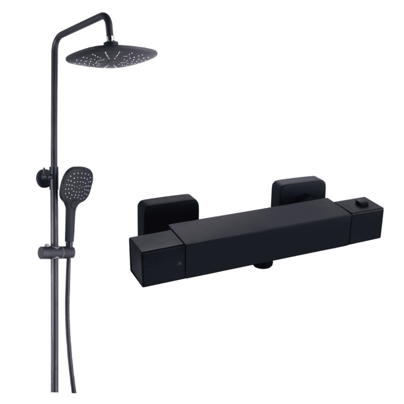 Sprchový set Mexen DENIS 78135-70 + 77200-70 čierny