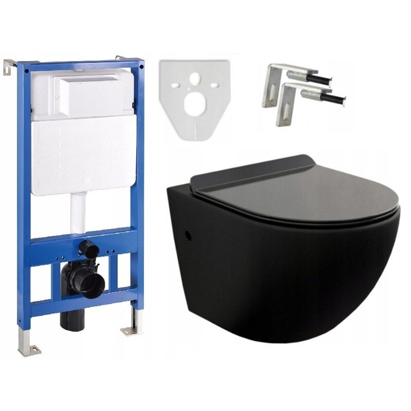 Závesný set Mexen Fenix slim čierny