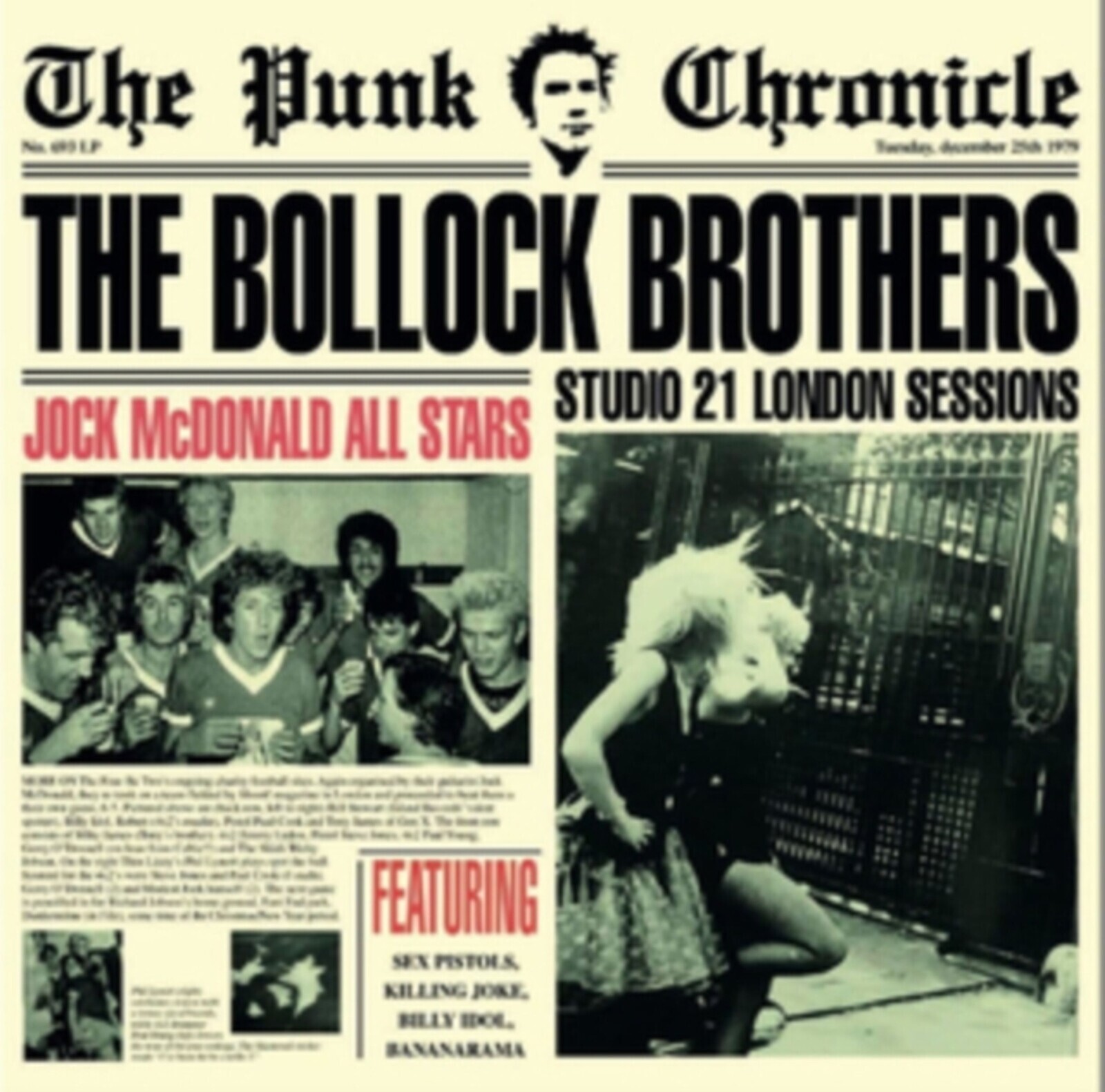 The Bollock Brothers, 21 STUDIO SESSIONS, CD