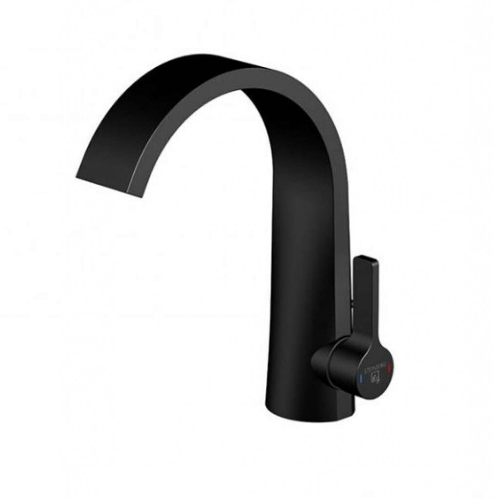 STEINBERG - 280 Umývadlová batéria s výpusťou, matná čierna 280 1000 S