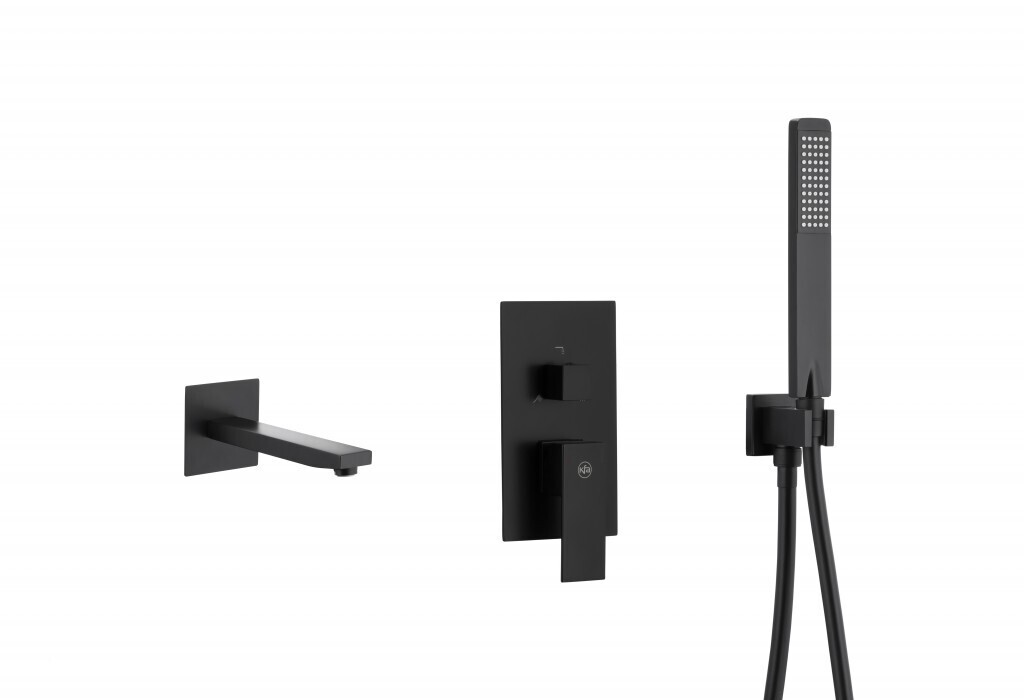 KFA - LOGON podomietková vaňová batéria, čierna 5139-401-81