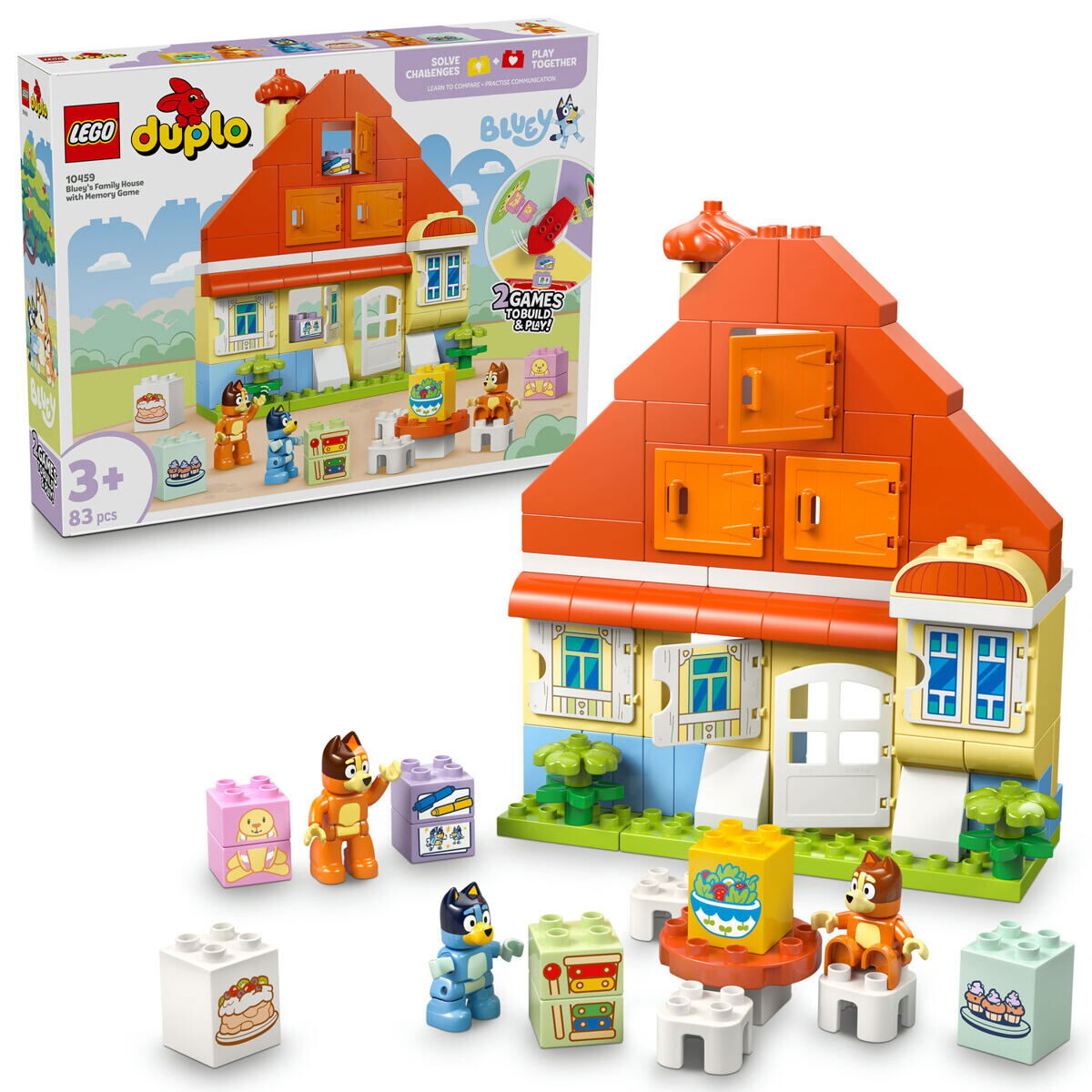LEGO® DUPLO® Bluey 10459 Dom Bluey a pamäťová hra