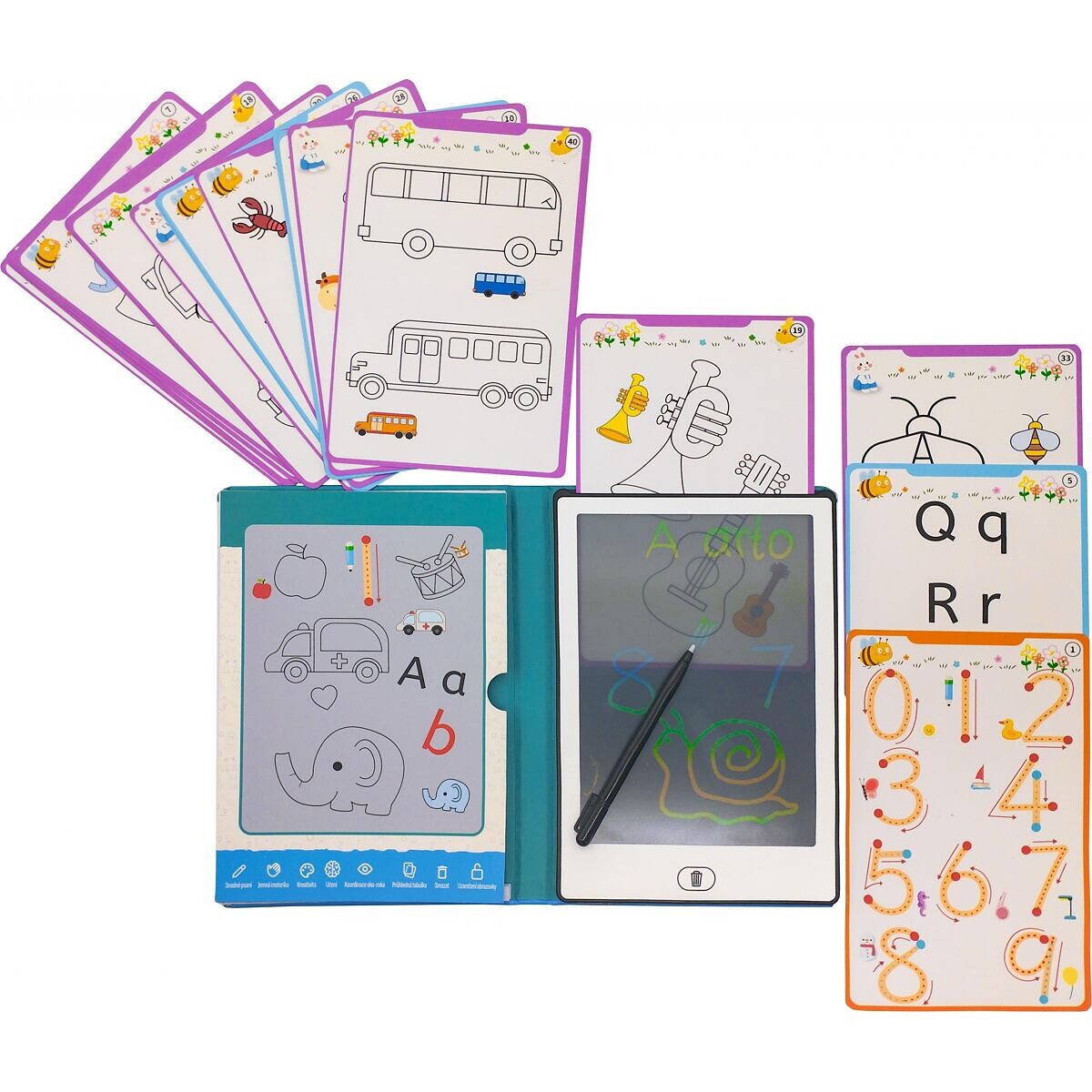 ARTO LCD Kresliaca tabuľka so šablónami