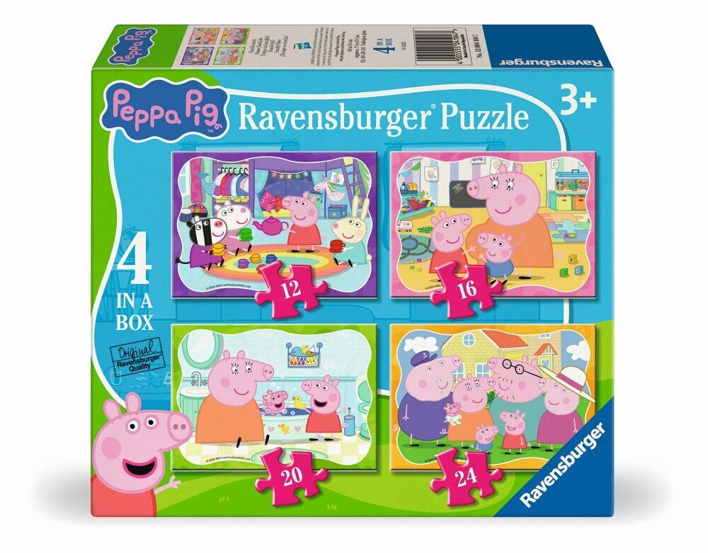 Ravensburger Prasiatko Peppa Puzzle 4v1