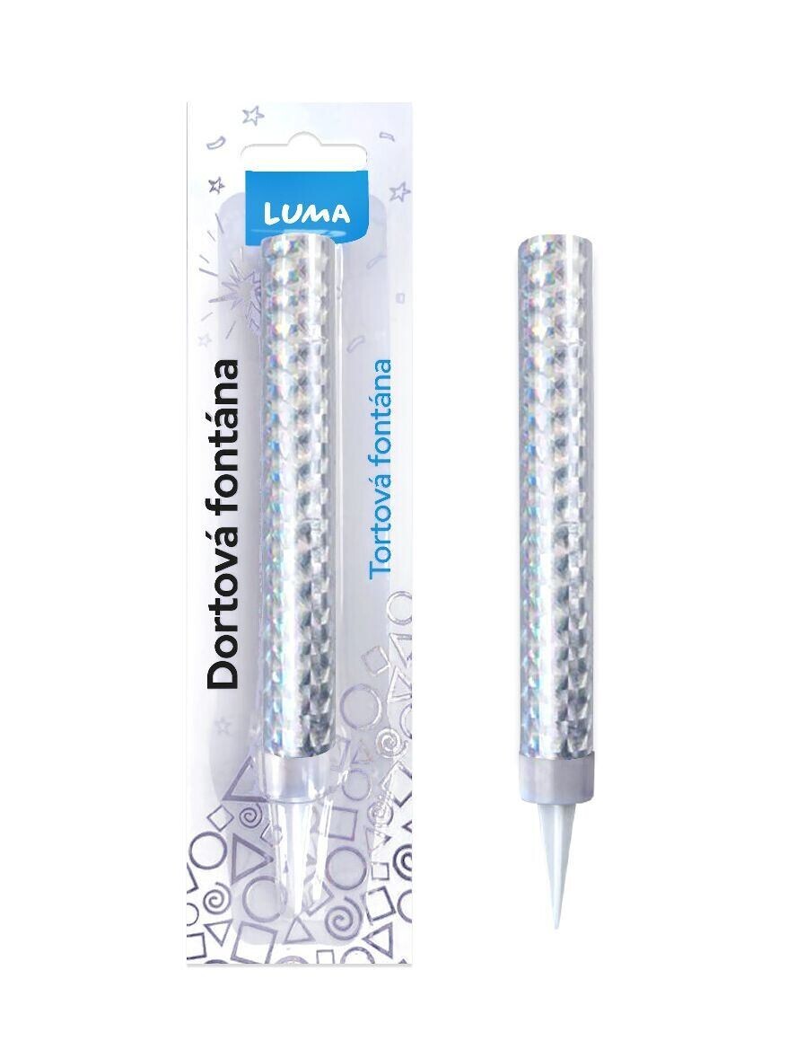 Fontána párty 12cm strieborná