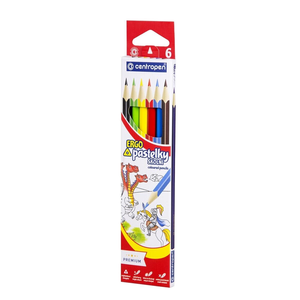 Centropen Pastelky 6 farieb trojhranné