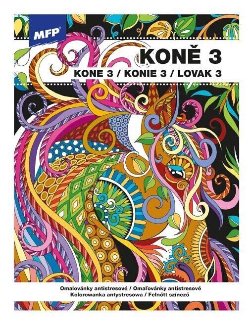 MFP Omaľovánky antistresové Kone 3
