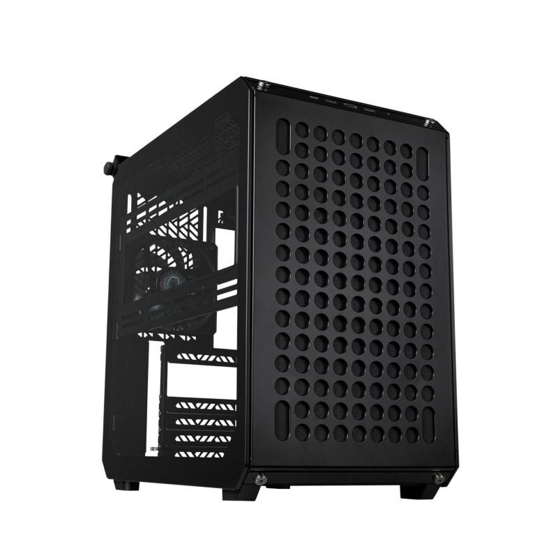 Cooler Master case Qube 500 Flatpack, E-ATX, Priehľadná bočnica, 1x 120mm Fan, Čierna