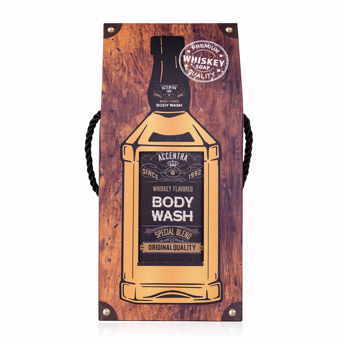 Pánsky sprchový gél 400ml SPECIAL BLEND FLAVOR MEN CLASSICS v darčekovej krabičke v štýle whisky ACCENTRA