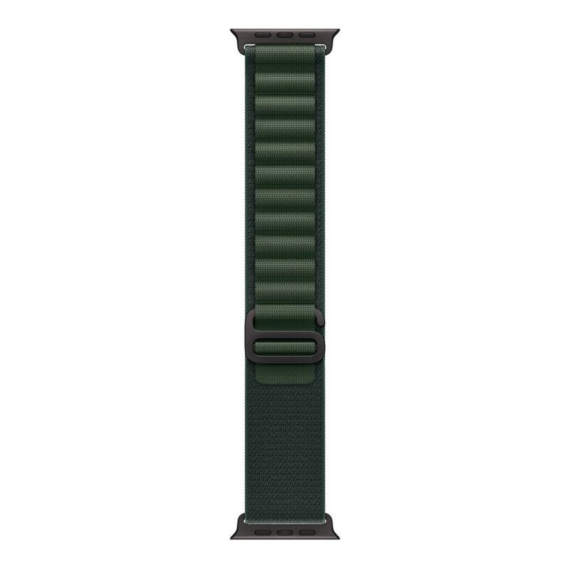 Apple Watch 49mm Dark Green Alpine Loop - Large - Black Titanium Finish MYPT3ZMA