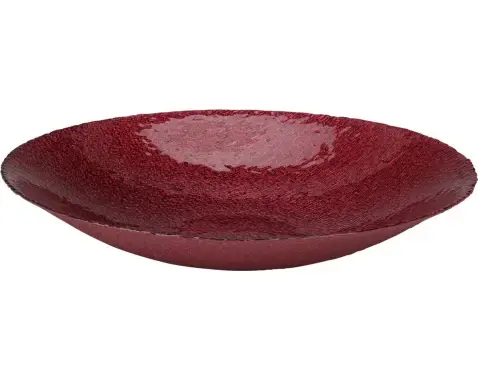 Dekoratívna misa 40 cm, červená%