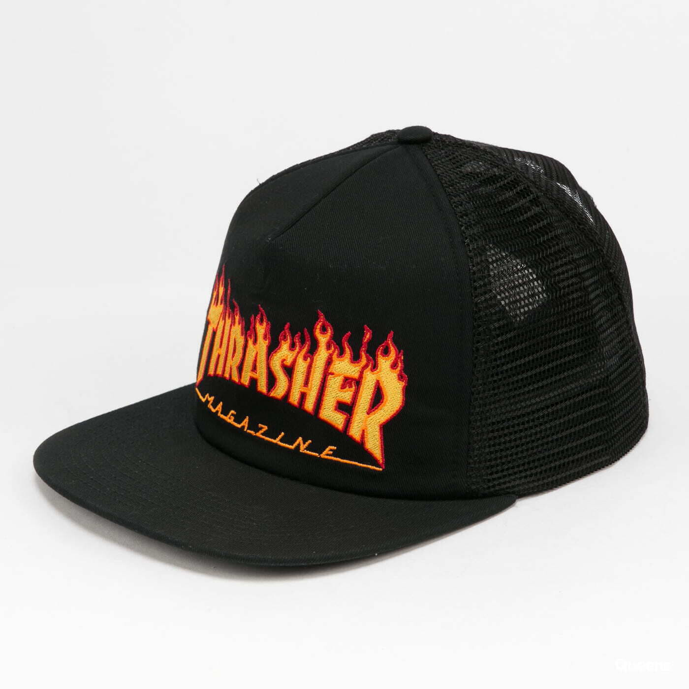 Šiltovka Thrasher Flame Logo Mesh Cap Black Universal