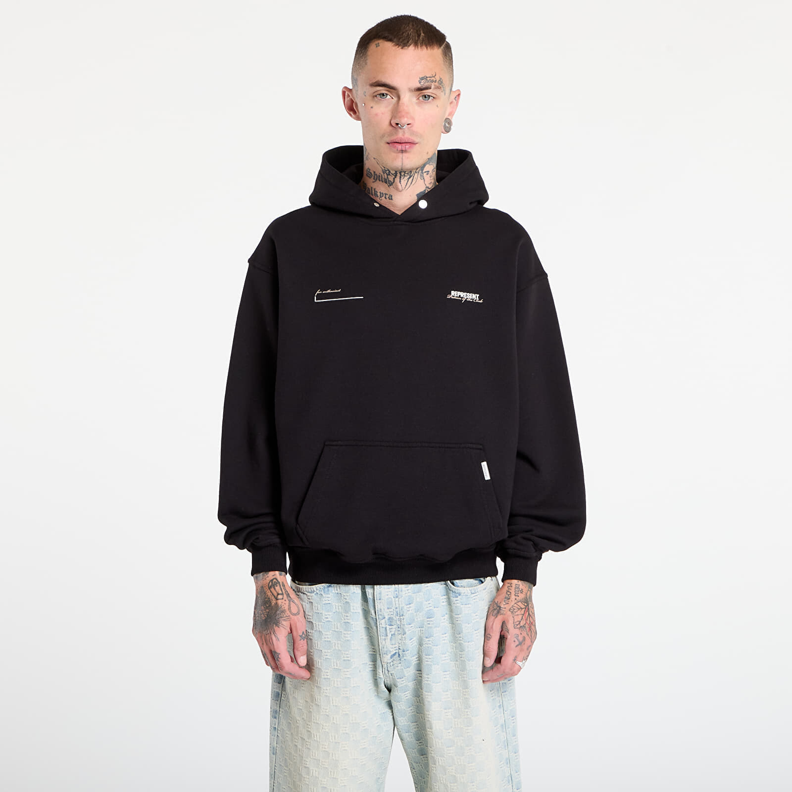 Mikina REPRESENT Patron Of The Club Hoodie Black L