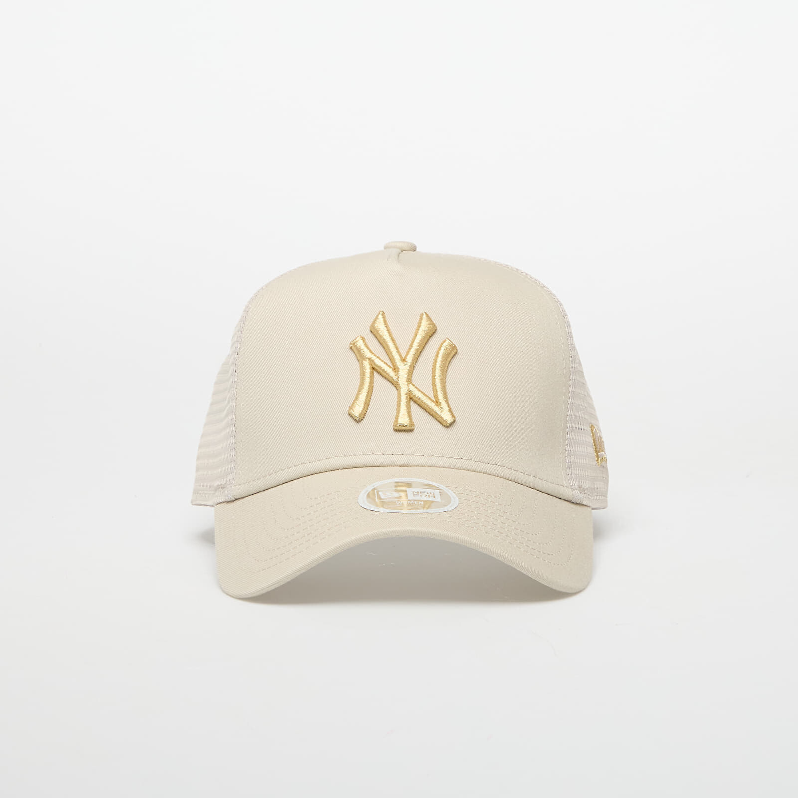 Šiltovka New Era 9FORTY W Af Trucker MLB Metallic New York Yankees Stone/ Metallic Gold Universal