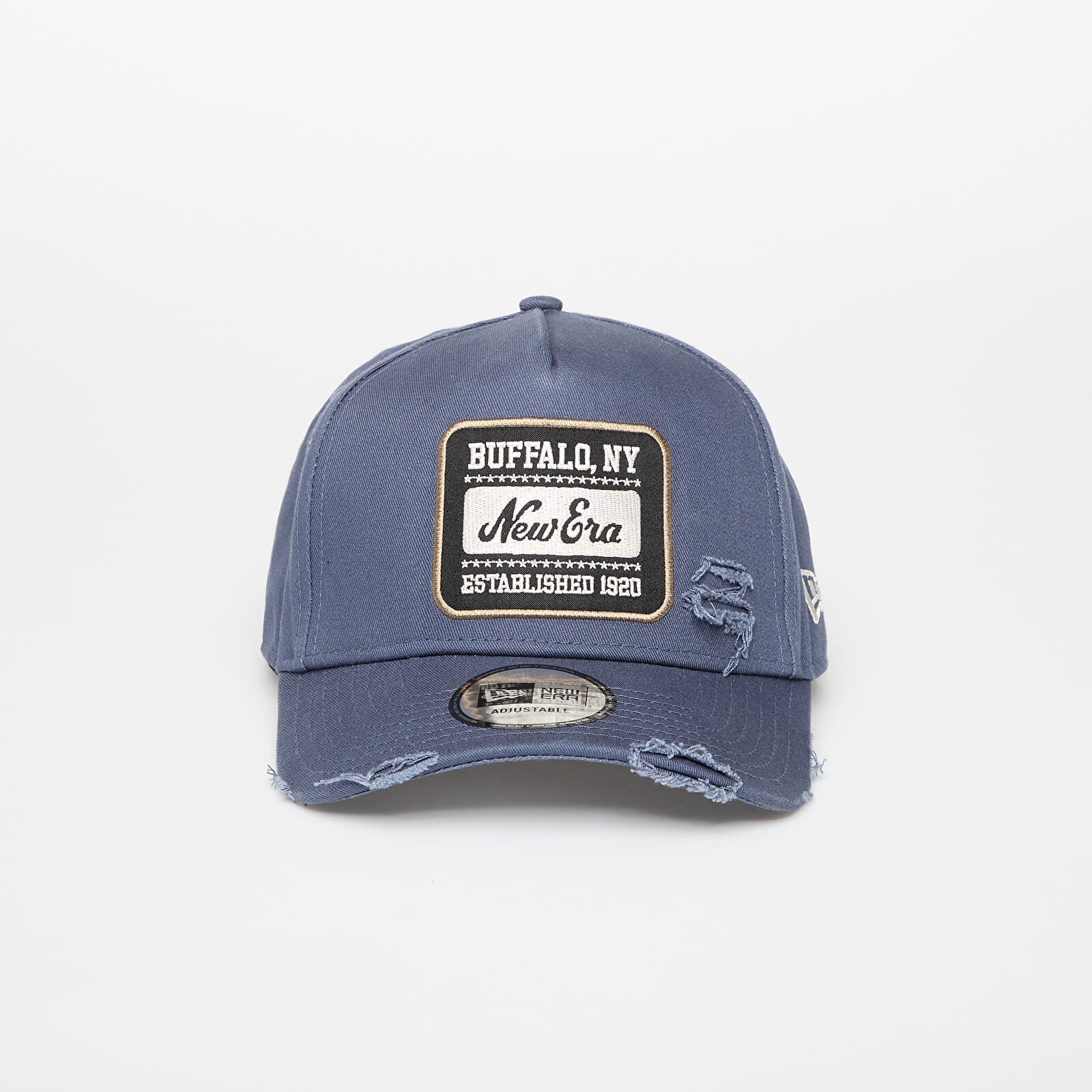 Šiltovka New Era Buffalo NY 9FORTY Aframe Patch Distressed Snapback Cap Blue Universal