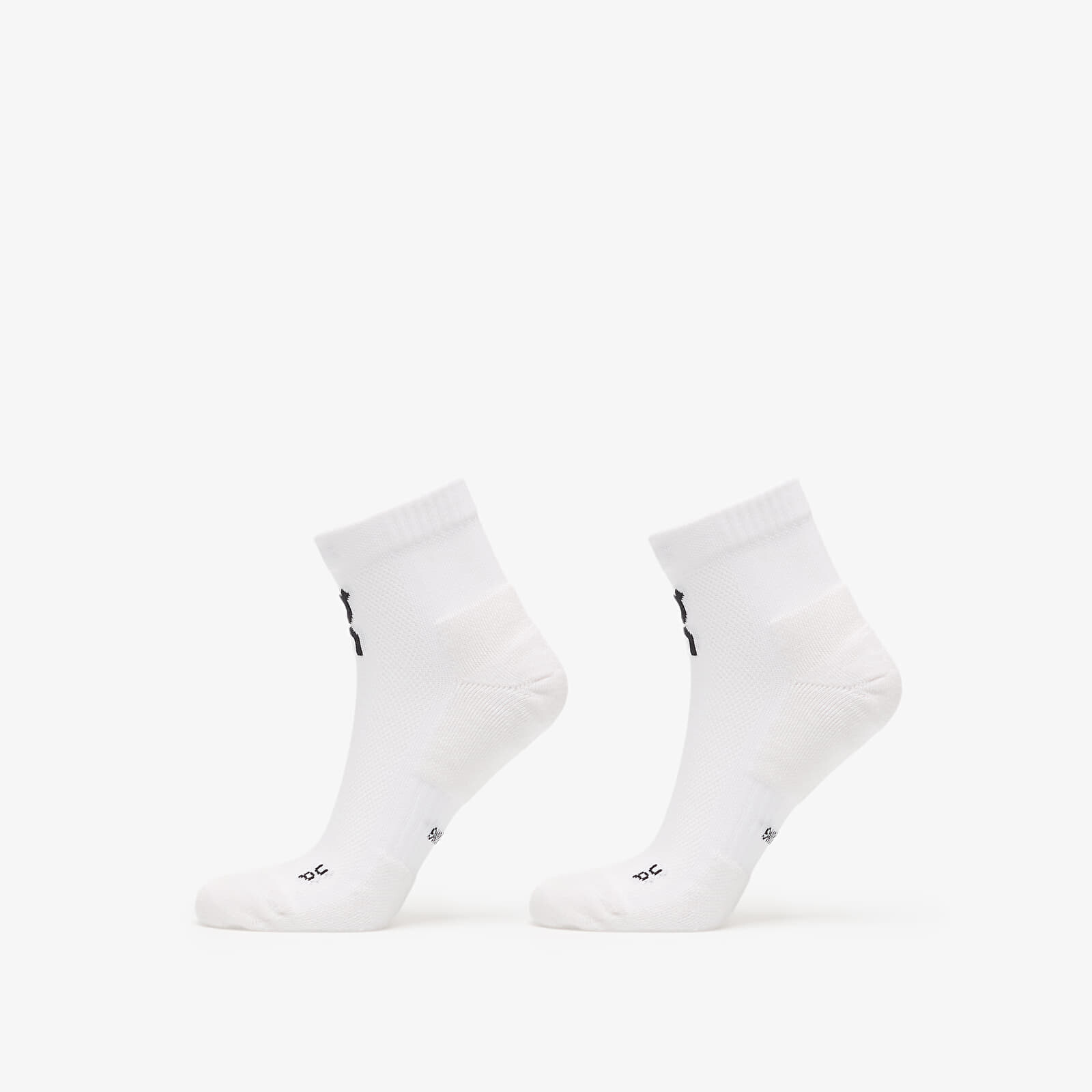 On Core Run Sock Mid 2-Pack White L