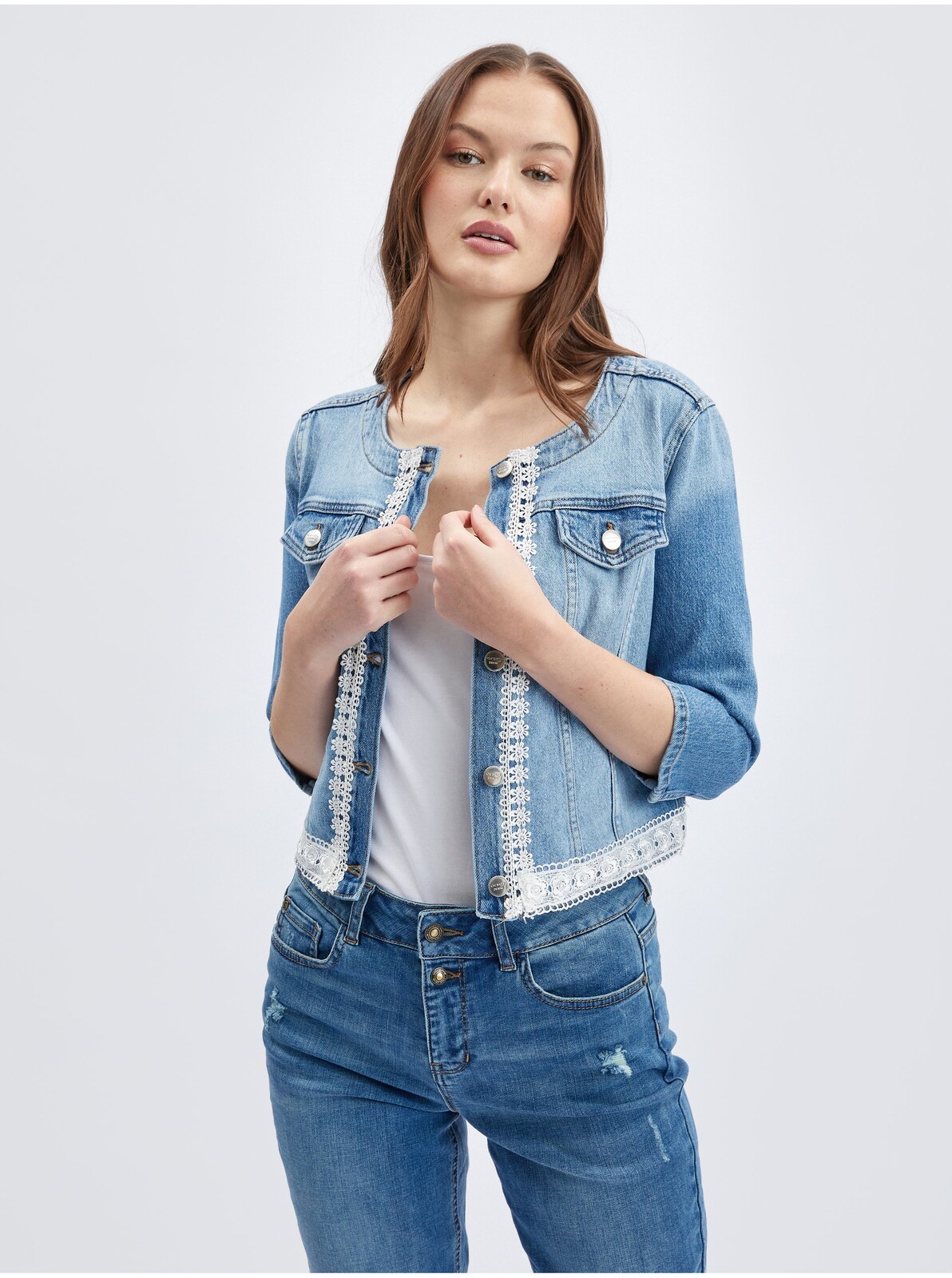 Orsay Light blue women's denim jacket - Women's