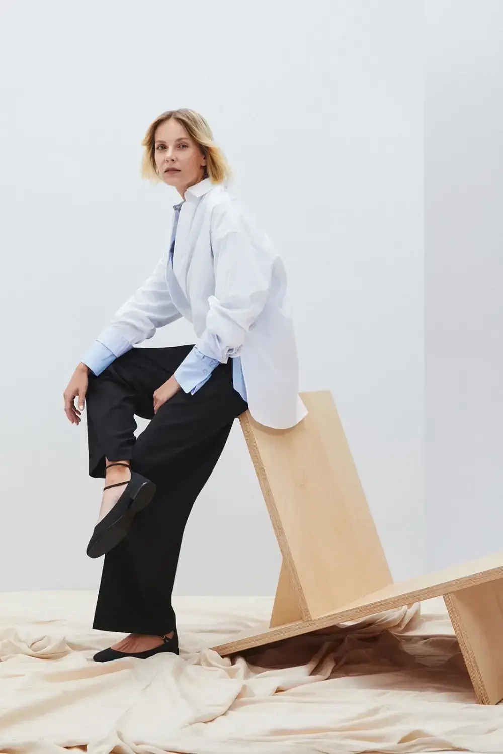 Marisse Women's Shirt L-Ko-4602 White