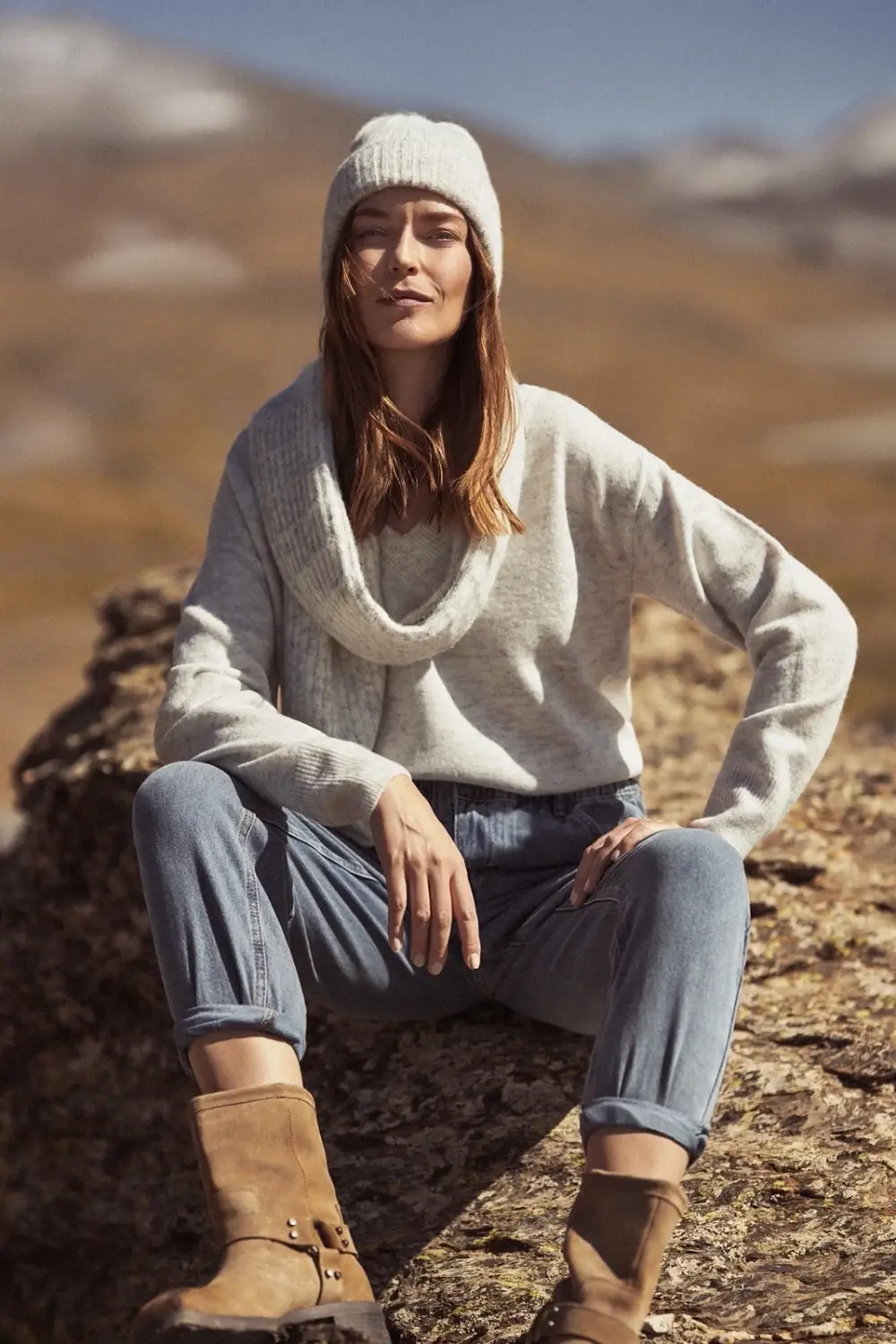 Marisse Women's Hat Z-Cz-4527 Grey Mel