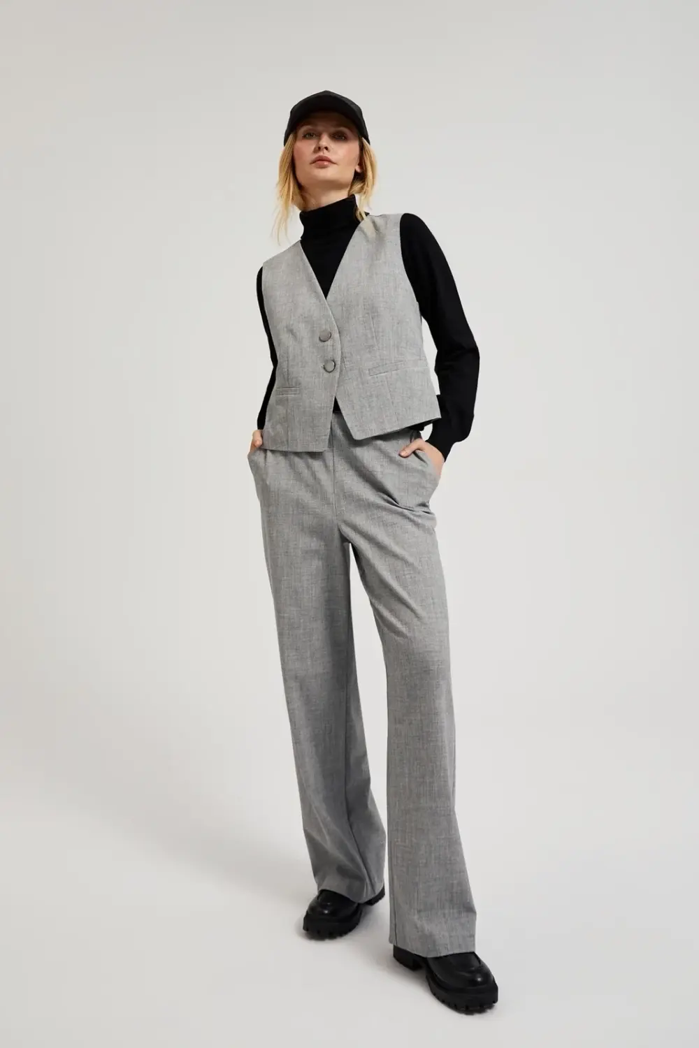 Marisse Women's Trousers Z-Sp-4518 Grey