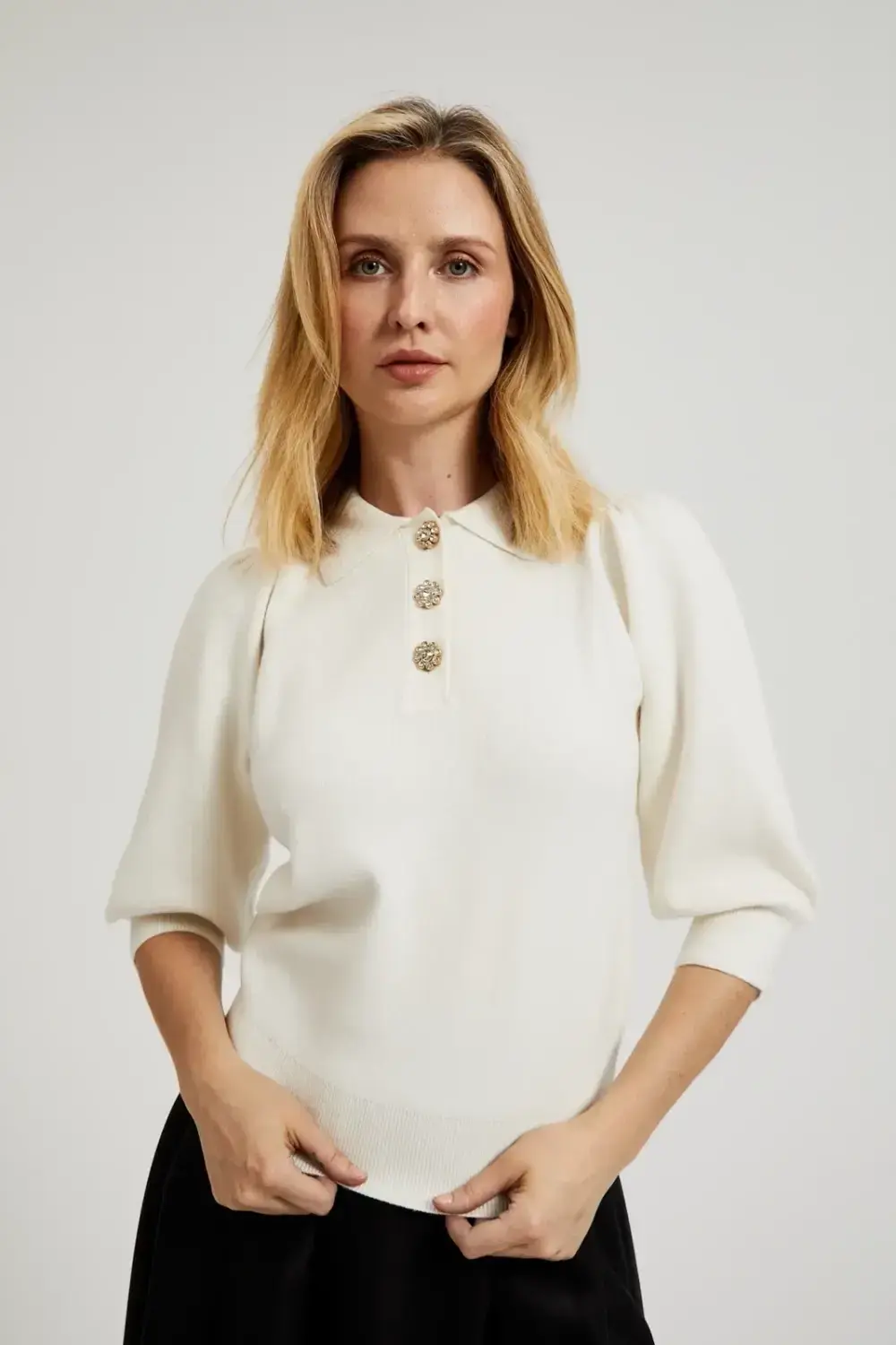 Marisse Women's Sweater Z-Sw-4527 Off White Mel