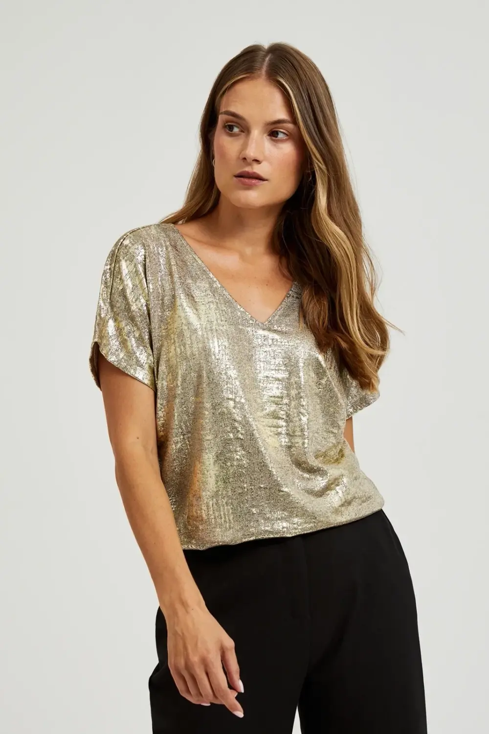 Marisse Women's T-Shirt Z-Ts-4527 Gold