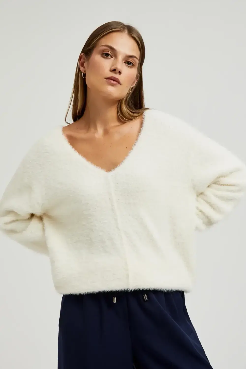 Marisse Women's Sweater Z-Sw-4569 Off White