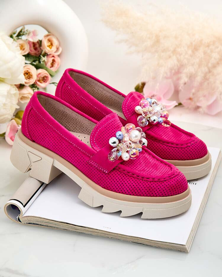 Resti Women's moccasins with colorful Glam crystals