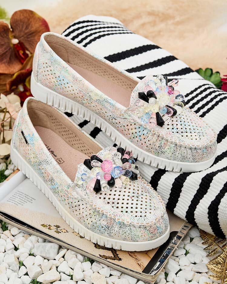 Resti Women's beaded openwork moccasins Nasfali